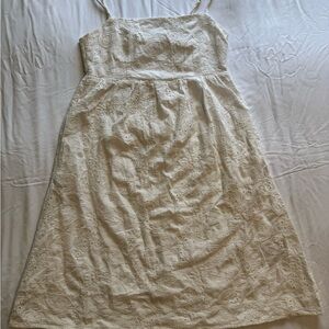 Nanette Lepore Cream Lace Midi Dress